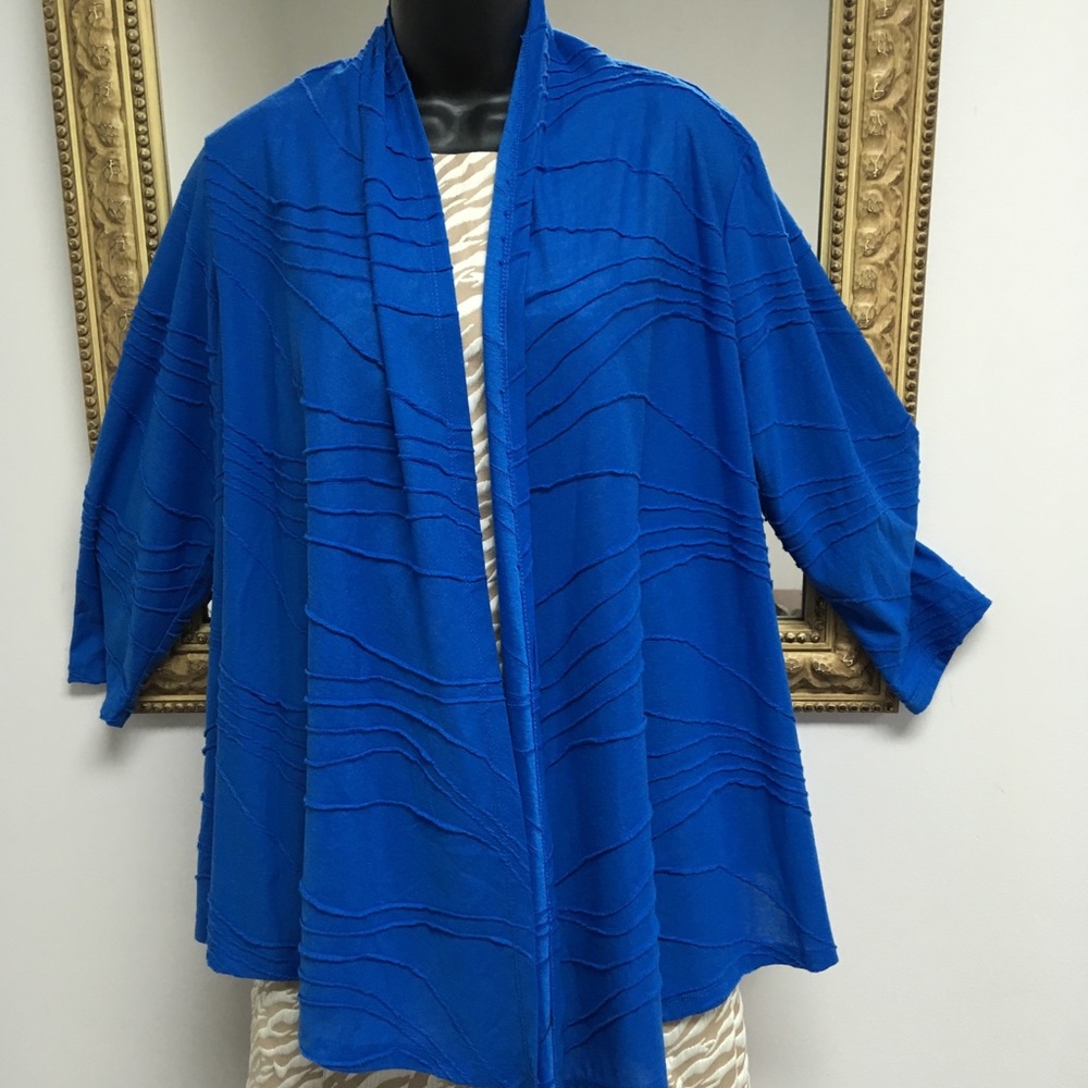 Zac & Rachel long flowing cardigan royal blue M - Picture 1 of 7